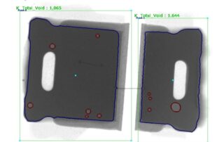 LED light solder voids measurement X-ray